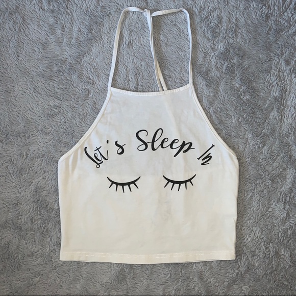 Cute graphic halter top - Picture 1 of 4